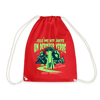 Elle me dit juste un dernier verre !! - Sac de sport léger - rouge - Devant