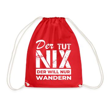 Wanderer - Wandern - Turnbeutel - Rot - Vorne