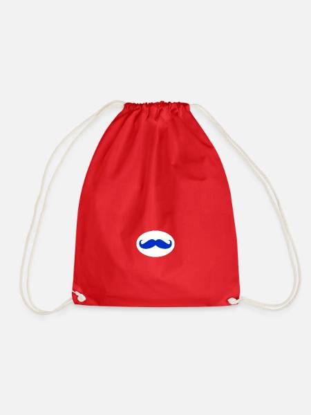 Mr moustache - Sac de sport léger - rouge