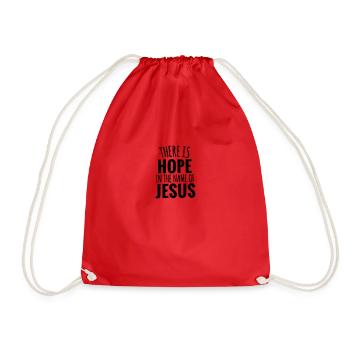 Il y a de l'espoir au nom de Jésus, don CHRÉTIEN - Sac de sport léger - rouge - Devant