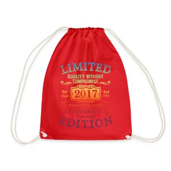 Birthday 2017 Limited Edition Gift Used Cool - Drawstring Bag - red - Front