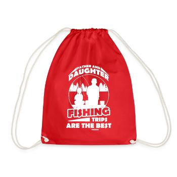 Père et fille - Sac de sport léger - rouge - Devant