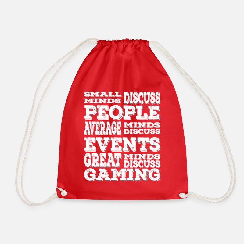 Gaming passion - Drawstring Bag - red