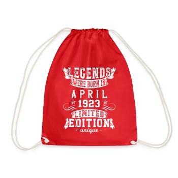 Anniversaire Avril 1923 Edition Limitée Millésime - Sac de sport léger - rouge - Devant
