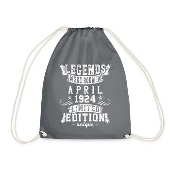 Anniversaire Avril 1924 Edition Limitée Millésime - Sac de sport léger - gris - Devant