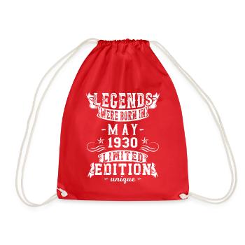 Anniversaire Mai 1930 Edition Limitée Millésime - Sac de sport léger - rouge - Devant