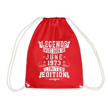 Date de naissance : Juin 1973 Edition Limitée Millésime - Sac de sport léger - rouge - Devant