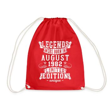 Anniversaire Août 1982 année Edition Limitée Rétro - Sac de sport léger - rouge - Devant
