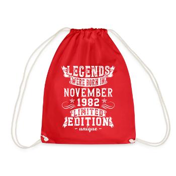 Anniversaire Novembre 1982 année Edition Limitée - Sac de sport léger - rouge - Devant