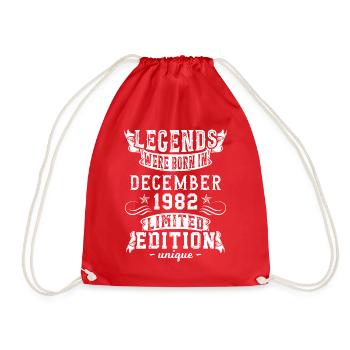 Anniversaire Décembre 1982 année Edition Limitée - Sac de sport léger - rouge - Devant