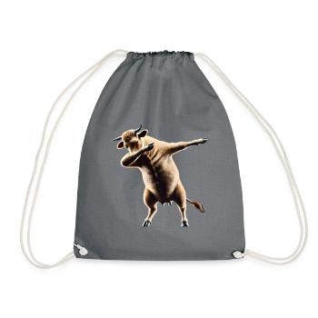 Drôle Dabbing Vache Danse Amoureux des animaux Dab Animaux - Sac de sport léger - gris - Devant