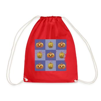 Citrouille d’Halloween effrayante Jack-O'-Lantern - Sac de sport léger - rouge - Devant