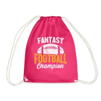 Fantasy Football Champion Commissaire Funny FFL - Sac de sport léger - fuchsia - Devant