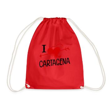 J’aime Cartagena Herz und Pfeil Stadt Liebe - Sac de sport léger - rouge - Devant
