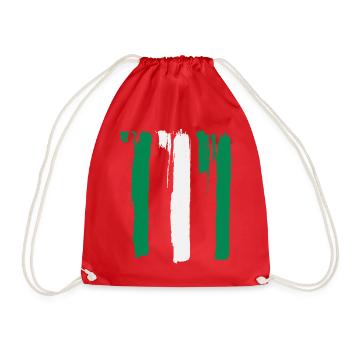 Nigeria flag - Drawstring Bag - red - Front