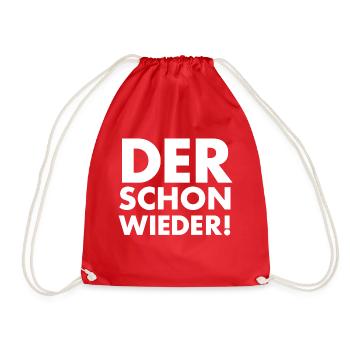 der schon wieder - Turnbeutel - Rot - Vorne