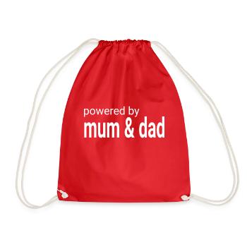 powered by mum and dad - Sac de sport léger - rouge - Devant