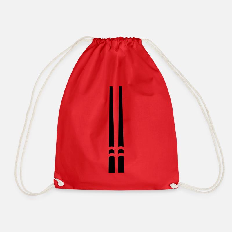 Rod - Drawstring Bag - red