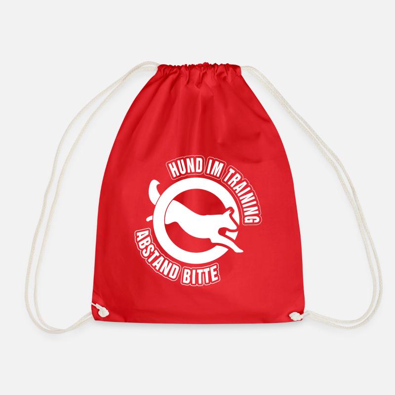 Dog Shirt • Hunde Training • Geschenk - Turnbeutel - Rot