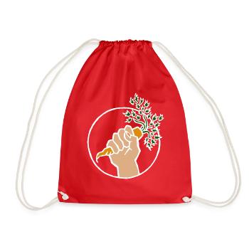 Végétalien, végétalien, - Sac de sport léger - rouge - Devant