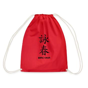 wing_chun1 - Turnbeutel - Rot - Hinten