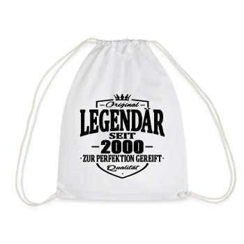 legendär seit 2000 - Turnbeutel - Weiß - Vorne
