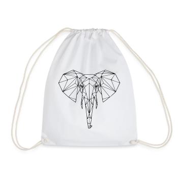 éléphant - Sac de sport léger - blanc - Devant