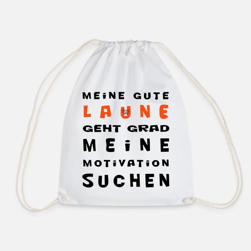 Meine gute Laune - Turnbeutel - Weiß