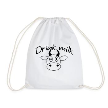 drink milk - Turnbeutel - Weiß - Vorne