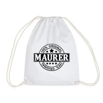 Maurer - Turnbeutel - Weiß - Vorne