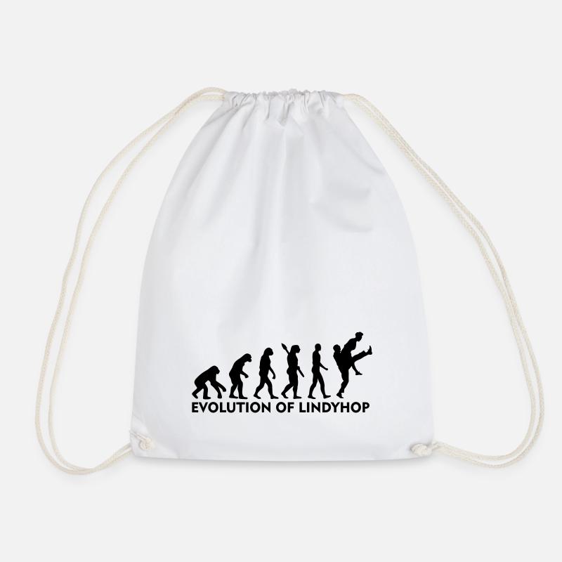 2024 Evolution of Lindy Hop . Jump4Joy . man - Turnbeutel - Weiß