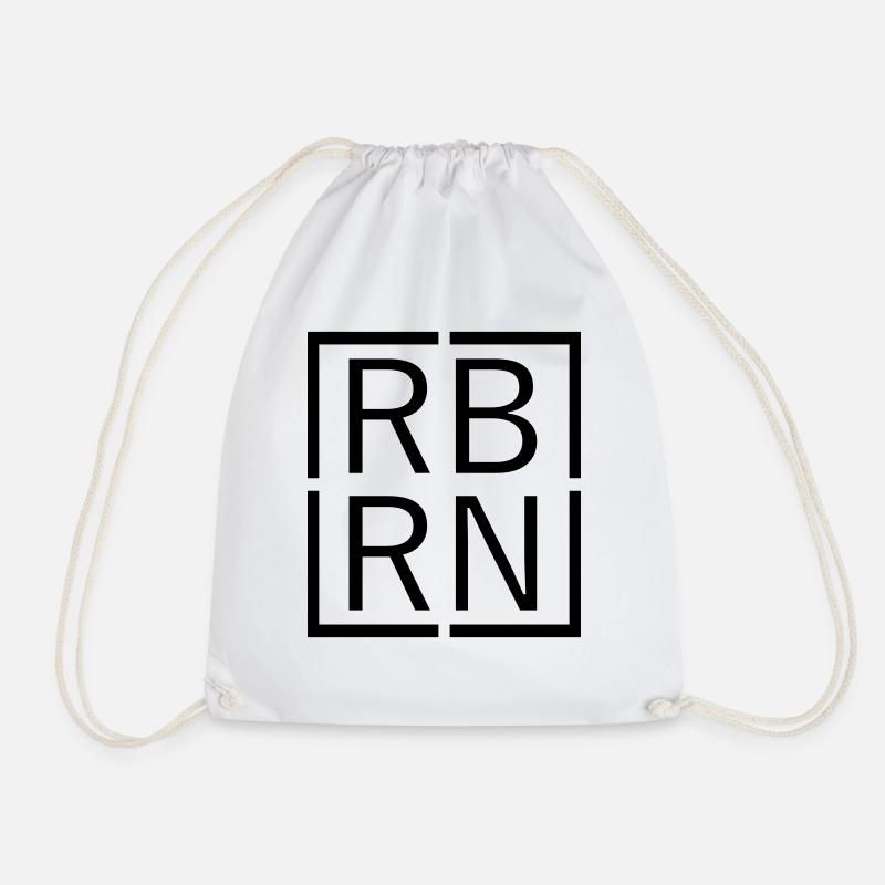 RBRN Reborn Logo - Turnbeutel - Weiß
