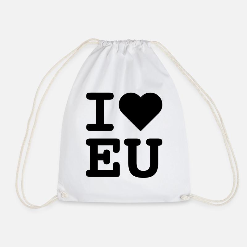 i love eu - Turnbeutel - Weiß