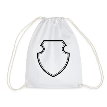 Coat of arms empty - Drawstring Bag - white - Front