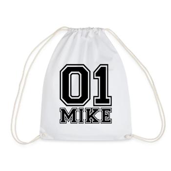 Mike - Nom - Sac de sport léger - blanc - Devant