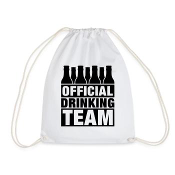 officialdrinkingteam - Turnbeutel - Weiß - Vorne