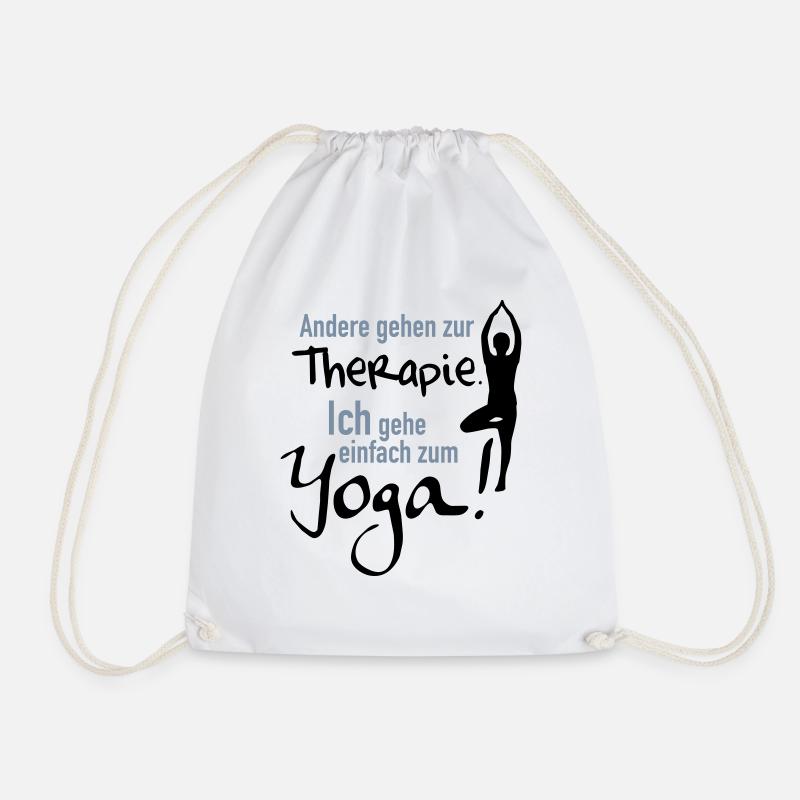 zum Yoga - Turnbeutel - Weiß