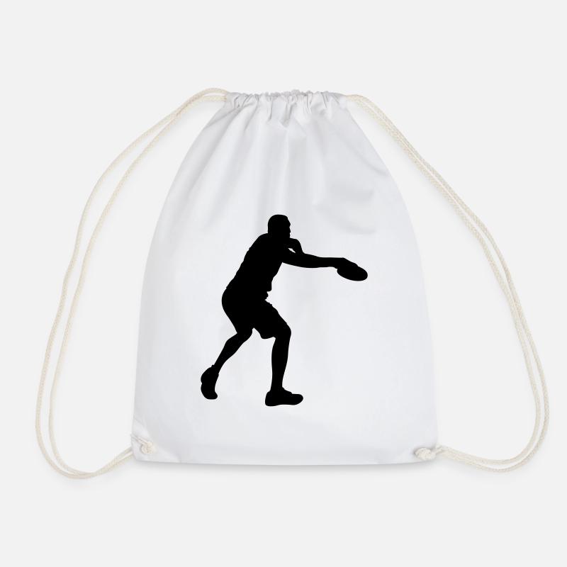 discgolf - Drawstring Bag - white