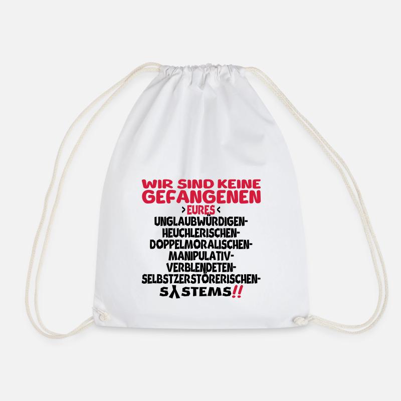 Wir sind keine Gefangenen - Turnbeutel - Weiß