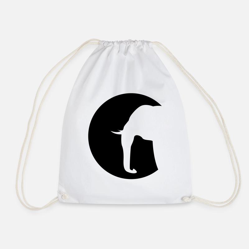 l'éléphant - Sac de sport léger - blanc