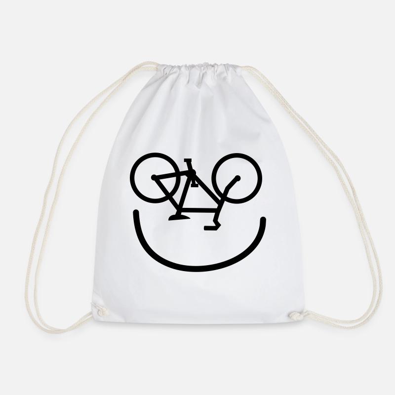 rire vélo cycliste vélo cyclisme cyclisme - Sac de sport léger - blanc