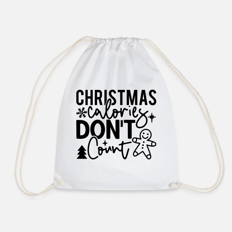 Christmas Calories Don´t Count - Turnbeutel - Weiß