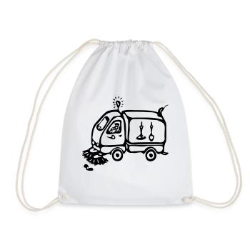 Street cleaners - Drawstring Bag - white - Front