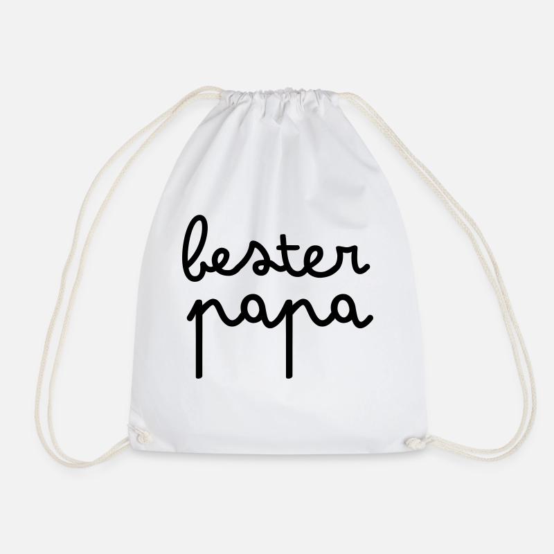 Best Dad - Drawstring Bag - white