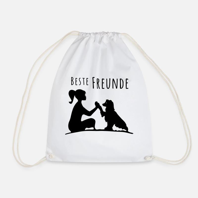 Mein Hund und ich - Beste Freunde - Turnbeutel - Weiß