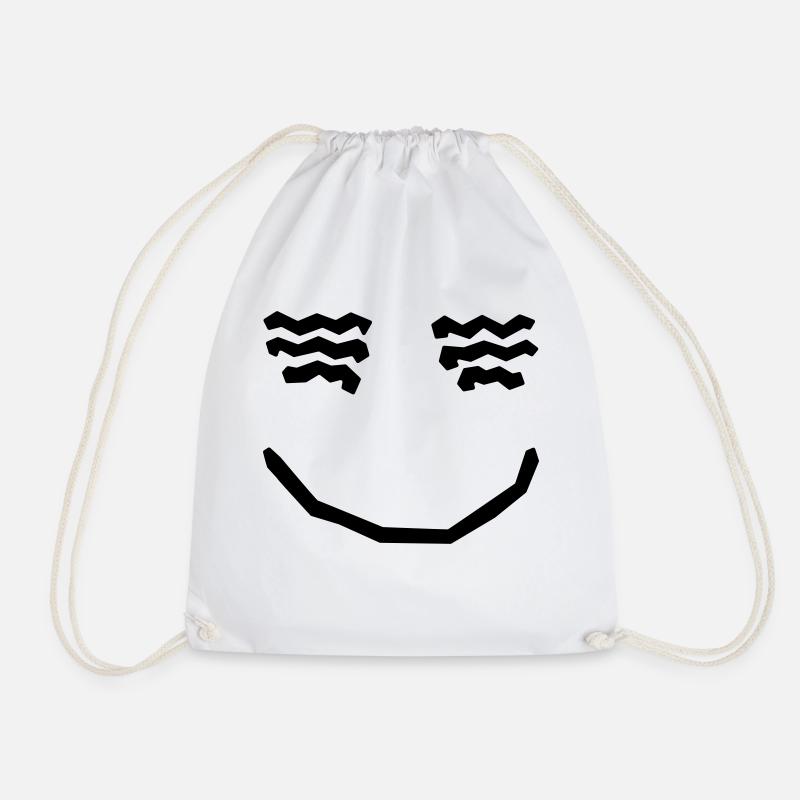 Pullover Hoodie - Drawstring Bag - white
