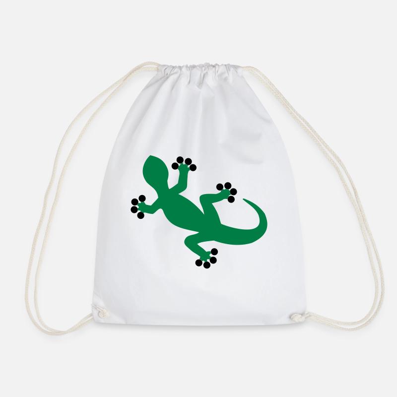 Gecko / Lézard - Sac de sport léger - blanc