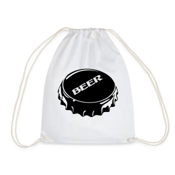 Kronkorken - Drawstring Bag - white - Front