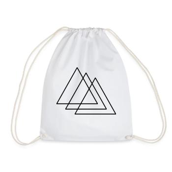 Trinity - Drawstring Bag - white - Front
