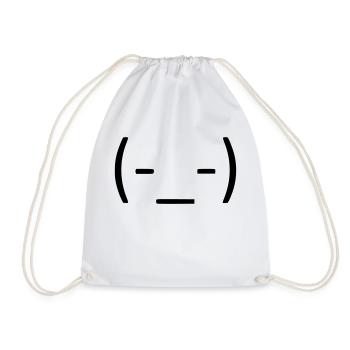 Just keep calm! 😑 - Drawstring Bag - white - Front